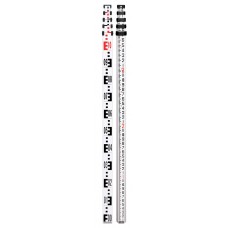 5M /16-ft Alum Leveling Rod (CR) - Metric, 8ths