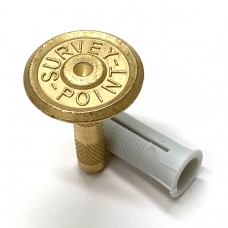 30mm Brass Marker - Survey Point