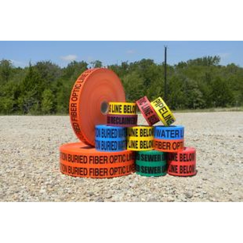 6'' x 1000' Red Detectable Tape (Caution Buried Electric Line