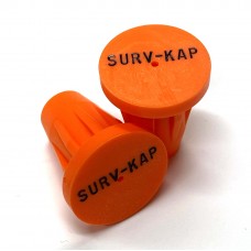 Ribbed Rebar Cap for 1/2" rebar with 2 lines of 1/8" lettering 