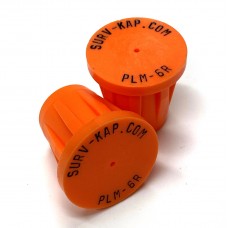 Ribbed Rebar Cap for 3/4" rebar with 1/8" radial lettering 